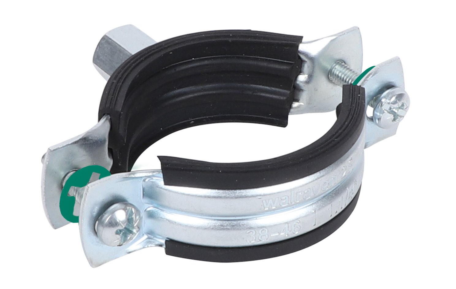 33435061 2S Хомуты с вкладышем epdm (M8/10) для стальных, медных, чугунных и пластиковых (многослойных) труб walraven 