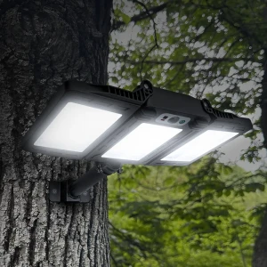Светильник светодиодный уличный Duwi Solar LED PRO на солнечных батареях с ДУ 40Вт 6500К 750Лм IP65 датчик движения черный