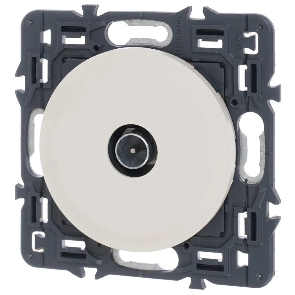 ТВ-розетка Legrand Celiane, проходная, цвет бежевый STLM-2037603