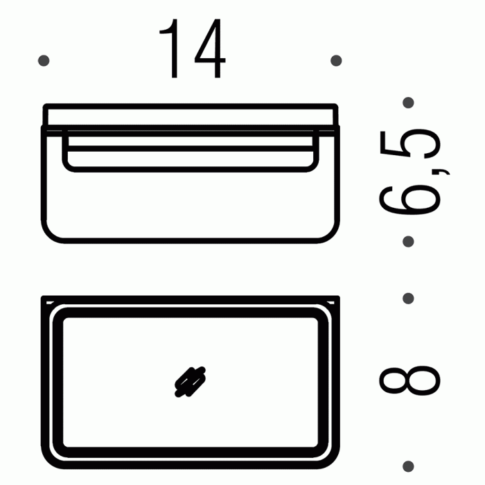 B7001 Мыльница настенная COLOMBO OVER Colombo Design - Вид №2