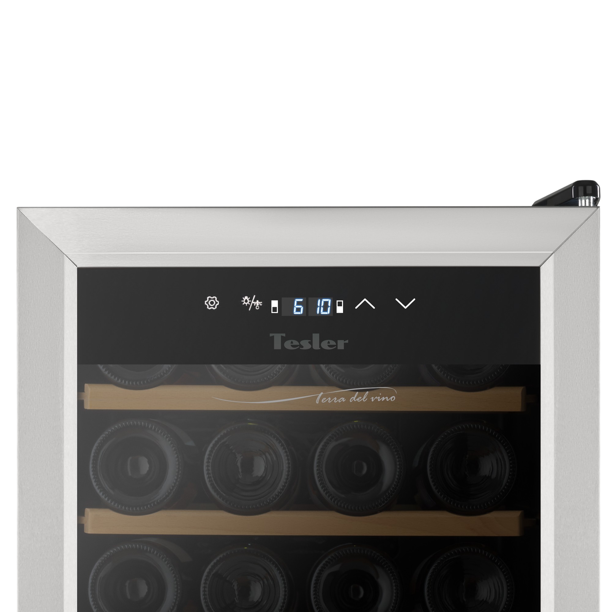 9166319 Винный шкаф Tesler CWC-400 серебристый STDN-0114013 - Вид №1