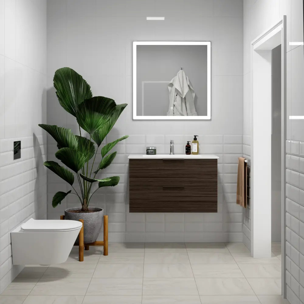 Плитка настенная Kerama Marazzi Полюс 29.5x59.5 см 1.26 м² цвет белый глянцевый STLM-2091393 - Вид №4