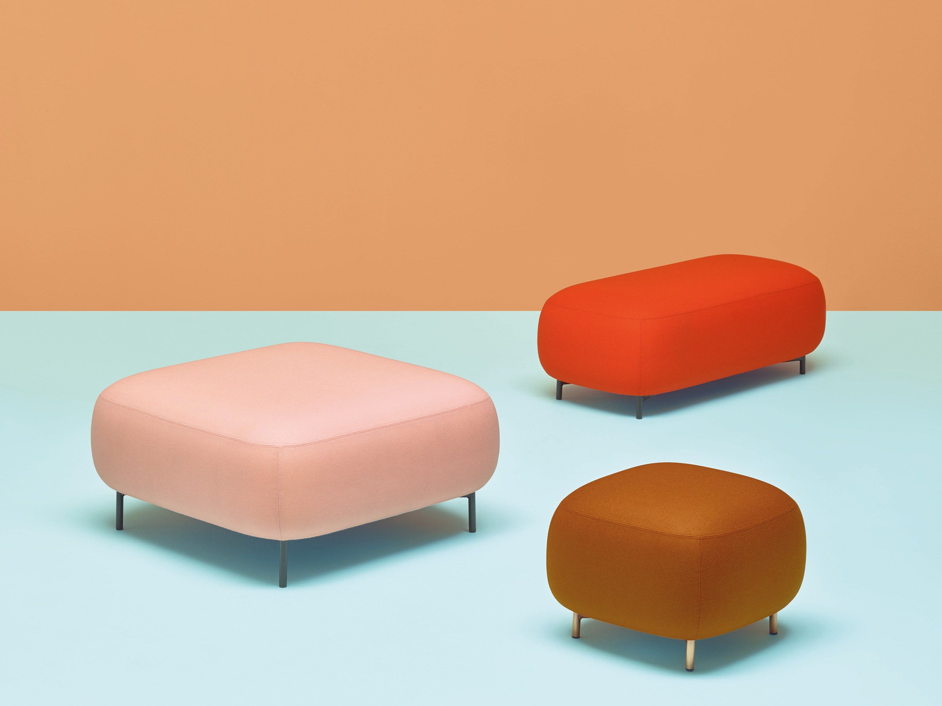 Квадратный пуф из ткани Pedrali Buddy ARCH-00144878 - Вид №4