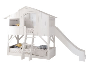 МДФ двухъярусная кровать с горкой