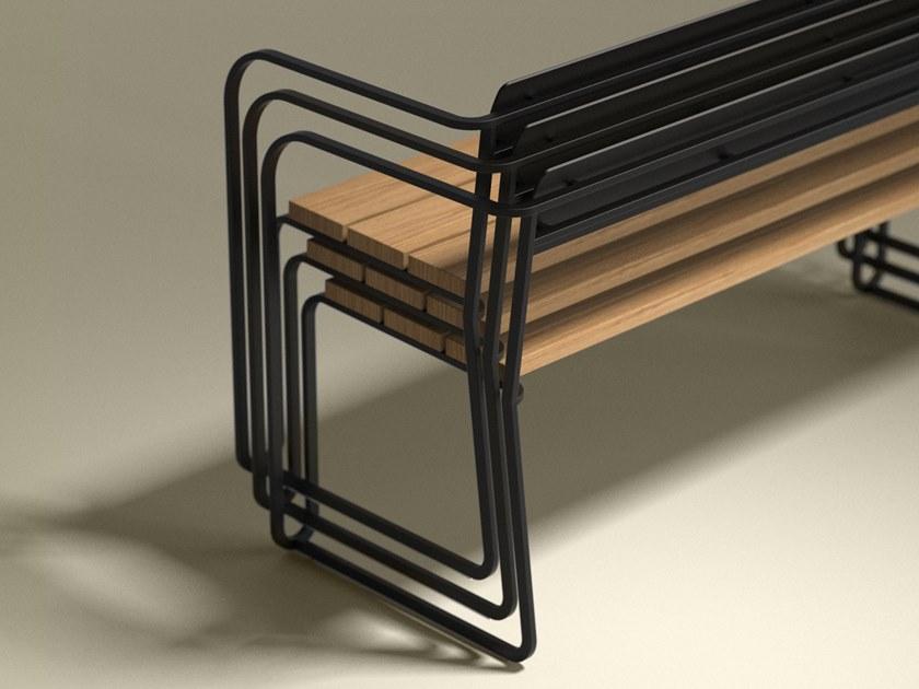 Nola Industrier Складная скамья из стали и дуба  U40-01, u40-01 / 2  - Вид №7