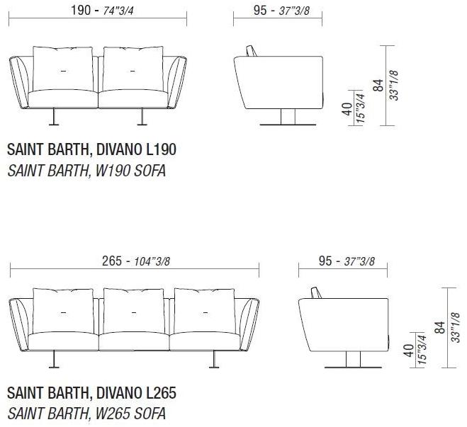 ESTEL GROUP Мягкий кожаный диван Saint barth sun-id-1438959 - Вид №6