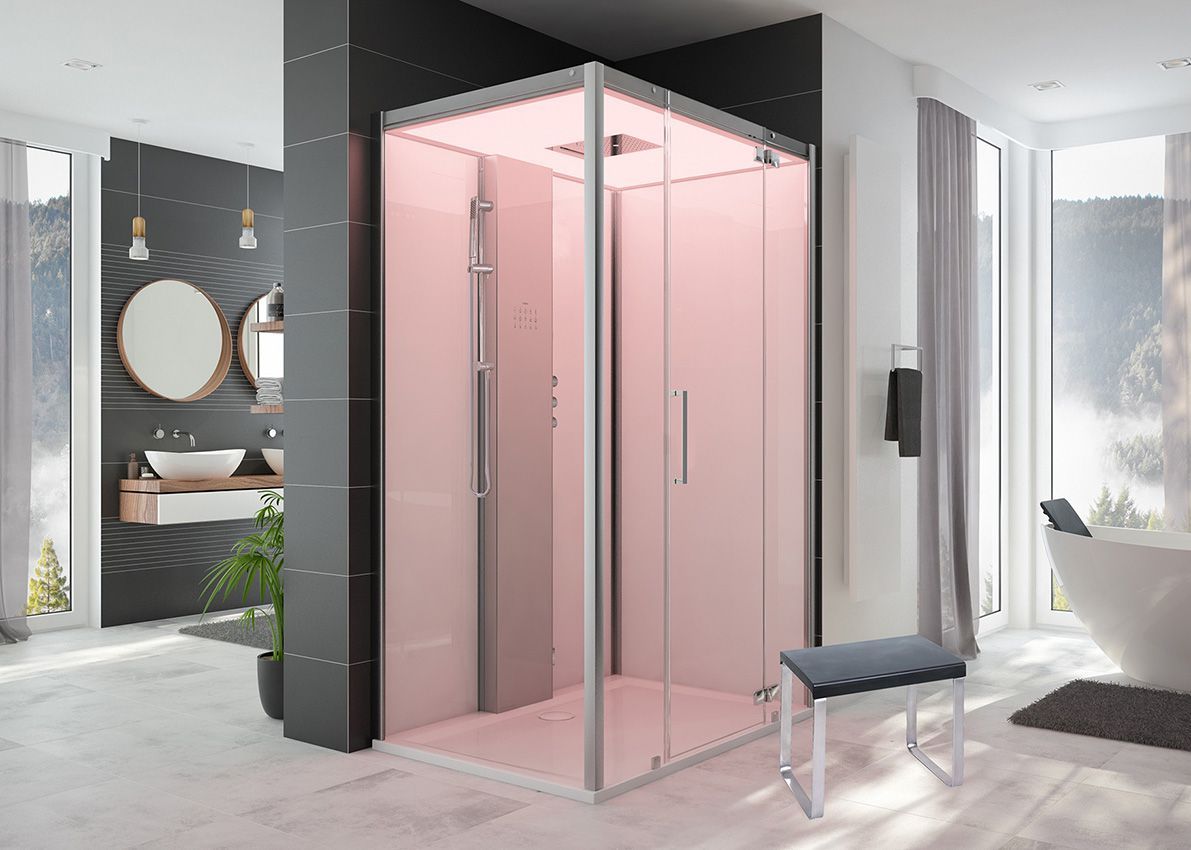 Угловая прямоугольная душевая кабина с турецкой баней HOESCH SensePerience ARCH-00056834 - Вид №1