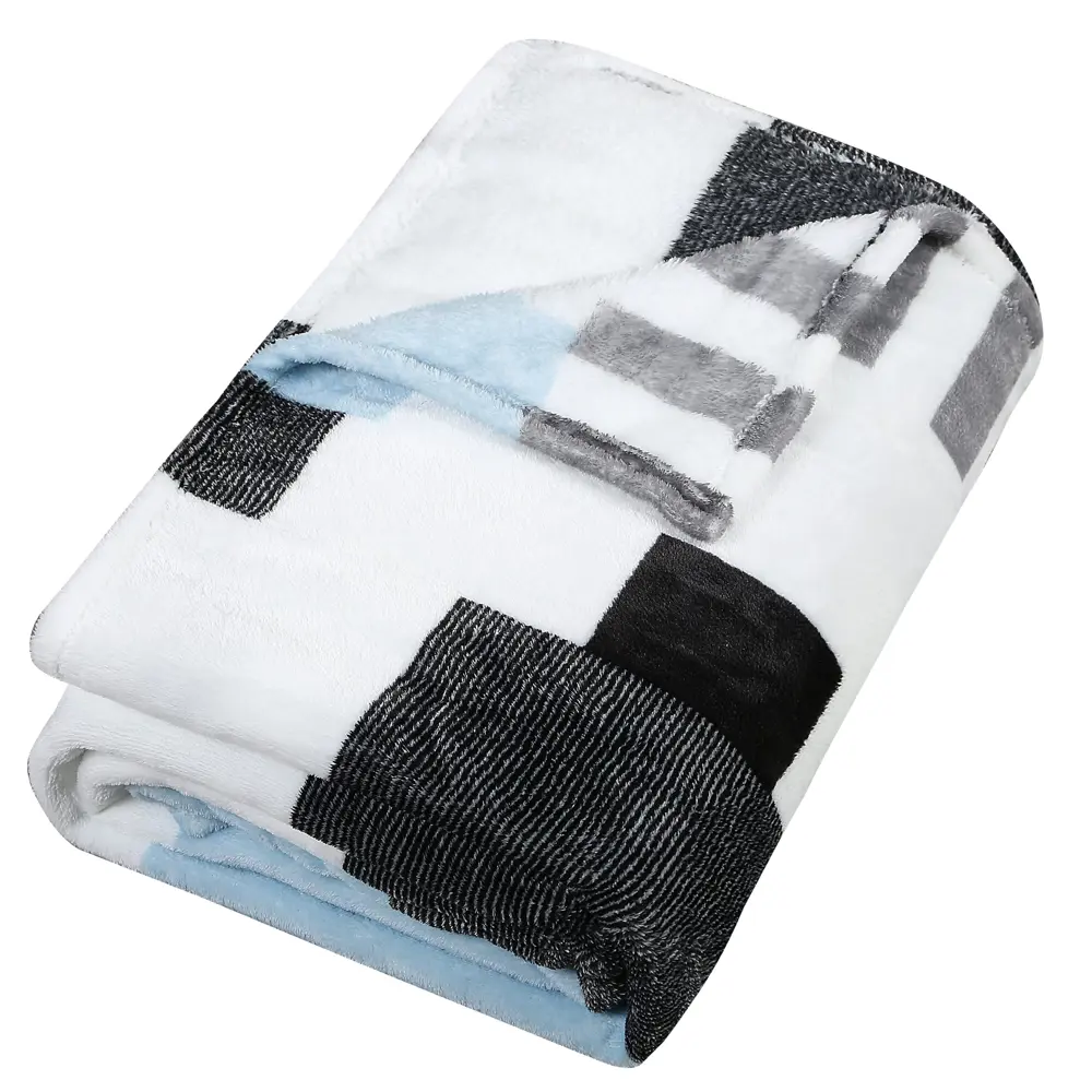 Плед Сolor 180х200 см велсофт цвет голубой Santreyd STLM-2010565 - Вид №2