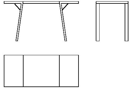 Milla & Milli Прямоугольный стол из стали и дерева Frame sun-id-1501289 - Вид №5
