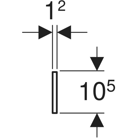430210229 Фронтальная декоративная панель Geberit Bambini для детской раковины, для двух смесителей для раковины Geberit  - Вид №2