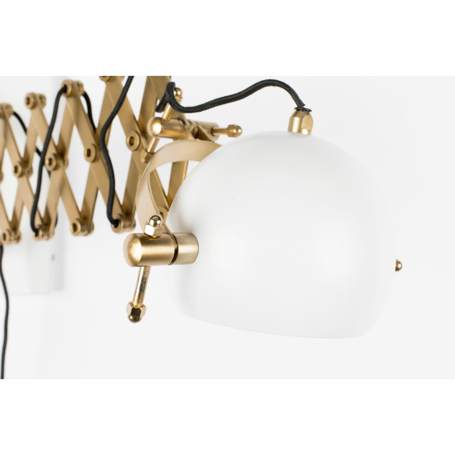 Лампа настенная Sarana, белая White Label Living 5400033 - Вид №6