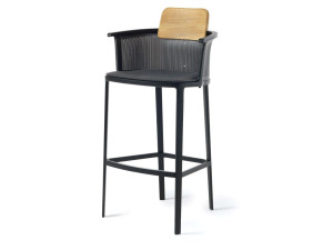 Алюминиевый высокий садовый стул