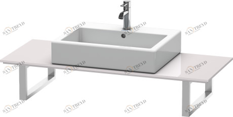 XL011C02727 X-Large Консоль для накладных раковин и встраиваемых умывальников Белая сирень, глянцевый лак Duravit