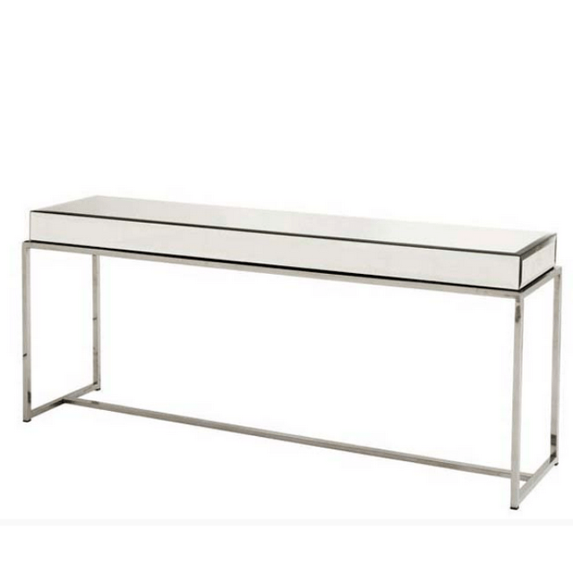 Консоль зеркальная на металлических ножках, хром Beverly Hills от Eichholtz EICHHOLTZ EICHHOLTZ 060988 Зеркальный;хром  - Вид №1