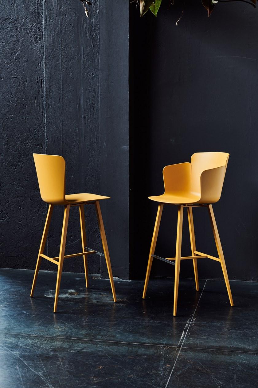 Midj Пластиковый барный стул с подлокотниками Calla sun-id-1478606 - Вид №3