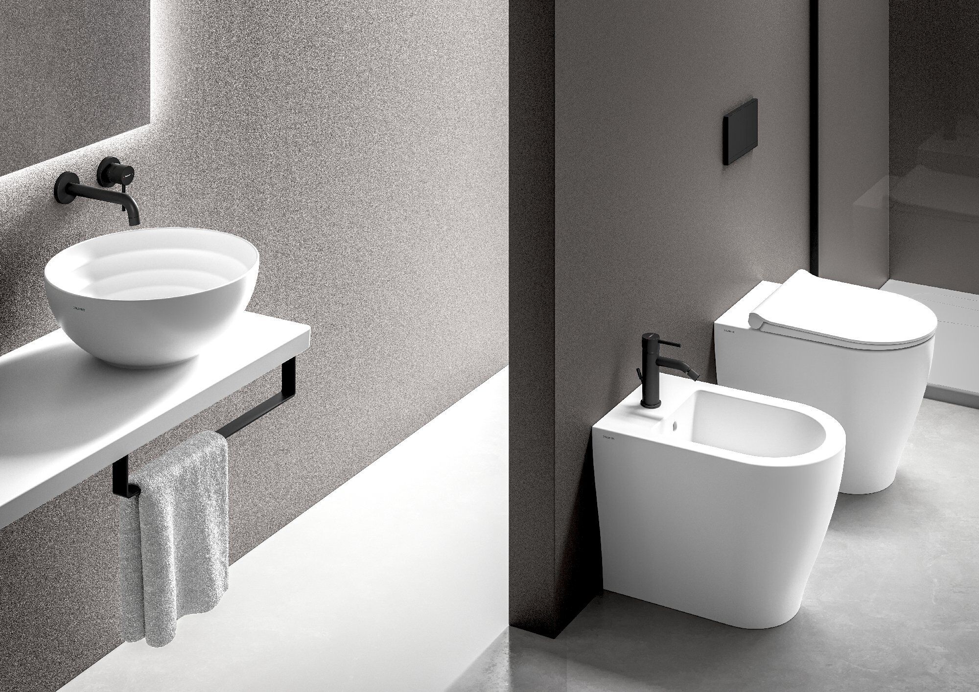 Керамическое напольное биде с переливом Ceramica Dolomite круглый мирт ARCH-00050276 - Вид №4