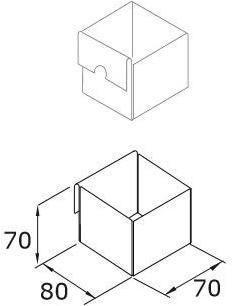 MINA Полка для ванной из нержавеющей стали Emme sun-id-1422528 - Вид №4