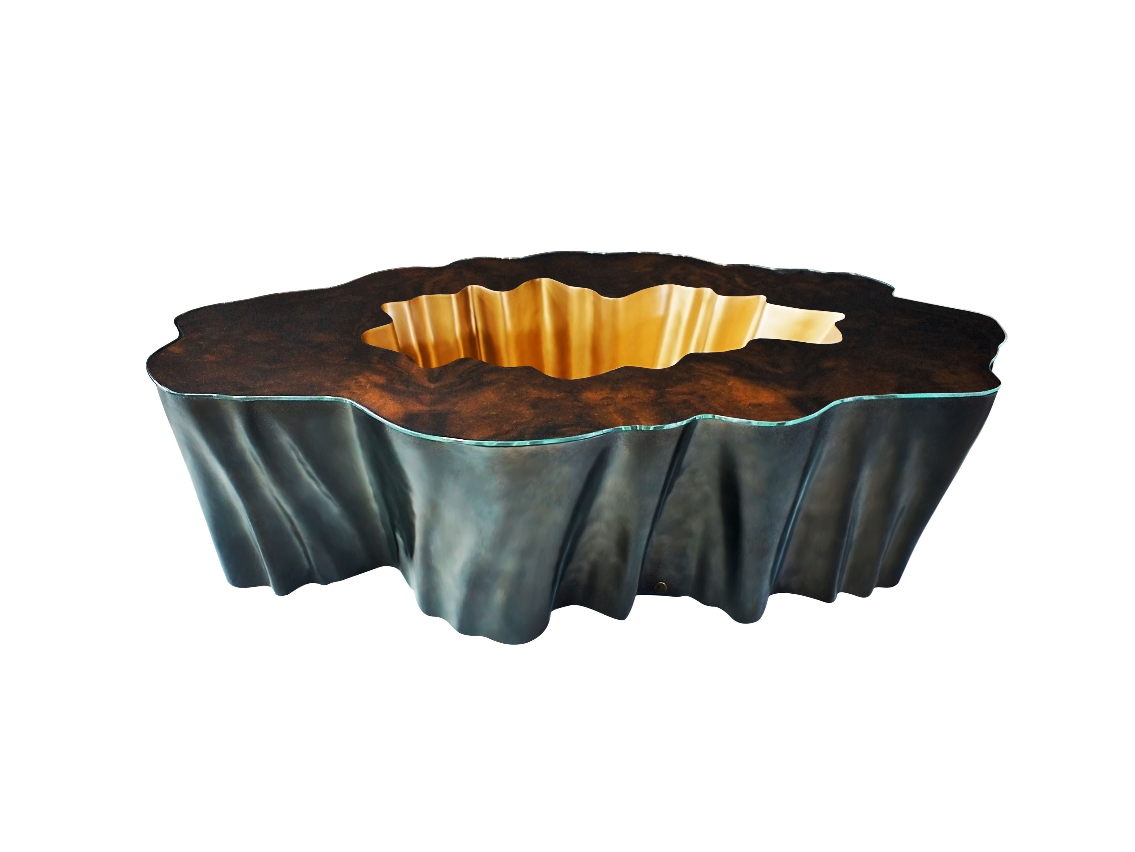 Журнальный столик из дерева и стекловолокна KARPA ARCH-00121499