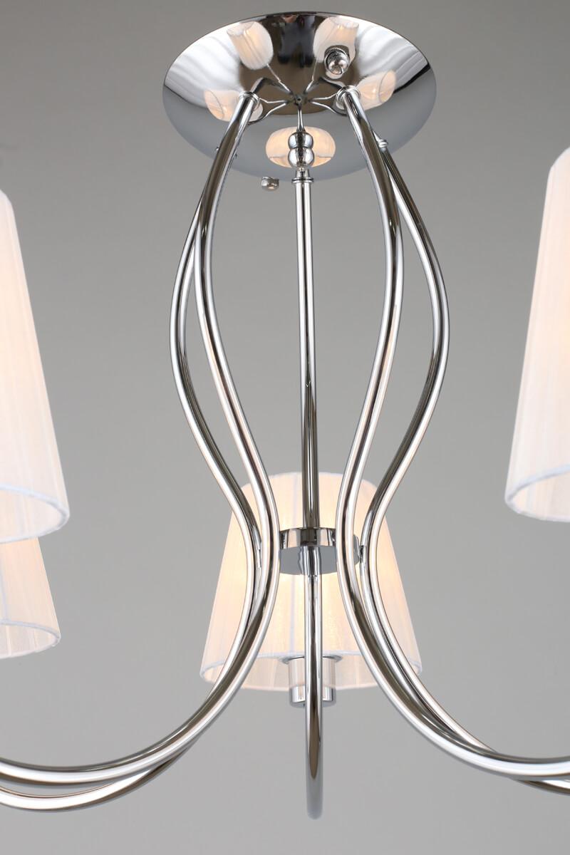 Потолочная люстра Omnilux Pontinia OML-65207-05 OMNILUX PONTINIA 328317 Белый;хром  - Вид №1