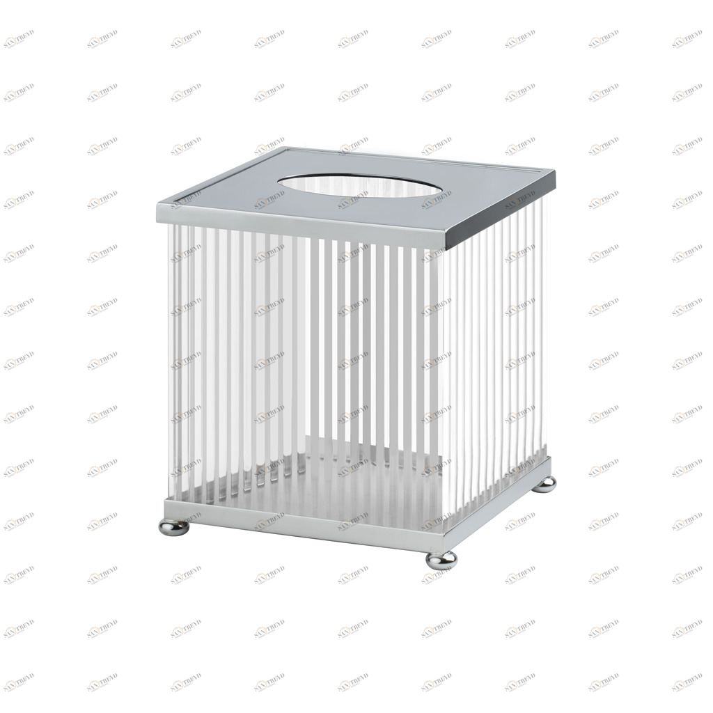 FS10P-651 FS10P-651 Коробка для салфеток квадратная ДОЗАТОРЫ ТКАНЕЙ Cristal & Bronze TISSUE DISPENSERS 