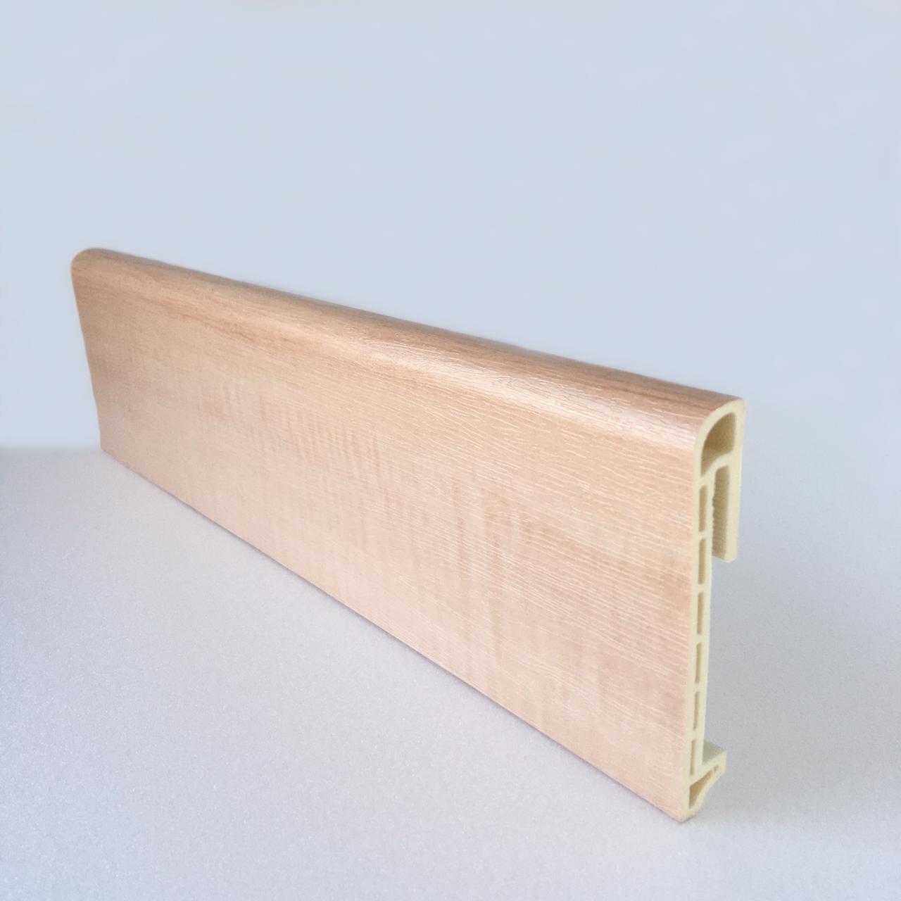 Напольный плинтус  Клен 80мм DEKOR PANEL DP061