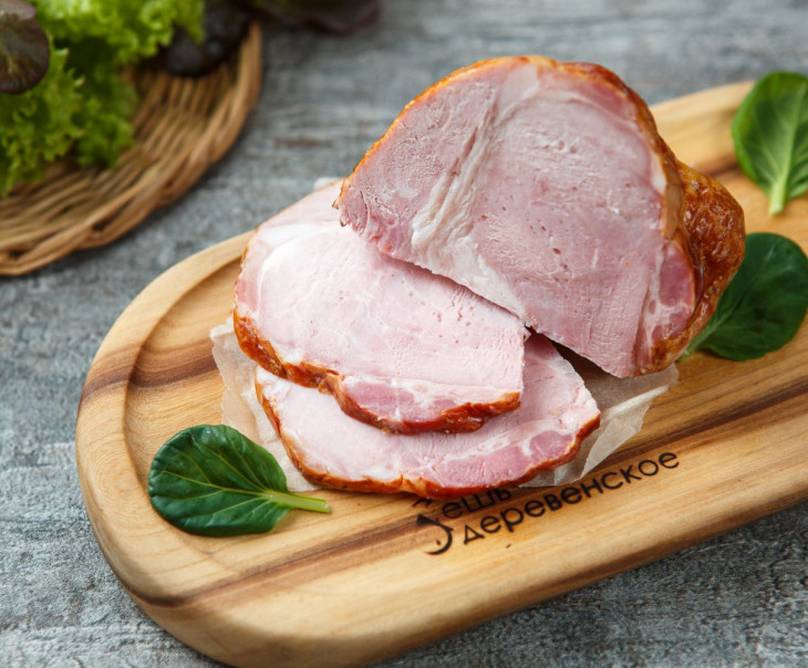 7392 Окорок свиной в/к "Таежный" в каменной печи Вкусляндия  - Вид №2