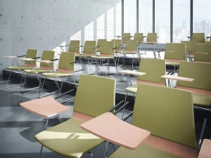 König Neurath Стул для конференций из дерева с подлокотниками с клапаном Move.me