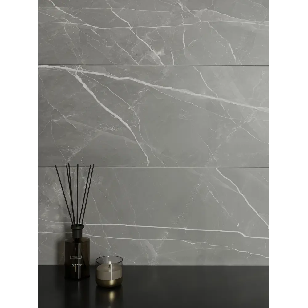 Настенная плитка Gracia Ceramica Pulpus 25x60 см 1.2 м² глянцевая цвет серый 89413346 STLM-2163330 - Вид №4