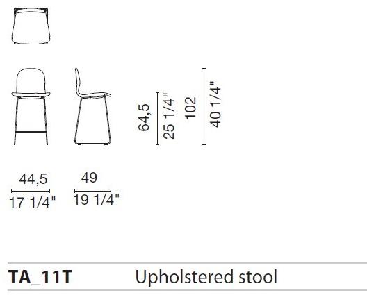 Cappellini Штабелируемый стул с обивкой из кожи или ткани Tate sun-id-1428947 - Вид №5