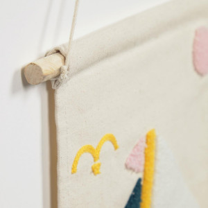 108286 Гобелен хлопковый с парусной лодкой 25 x 25 cm La Forma Delmare