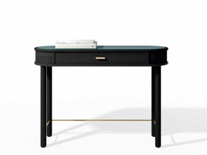 Деревянная консоль с металлическим декором