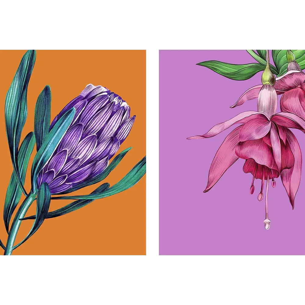Постер Флора 21x29.7 см 2 шт АРТ ДИЗАЙН STLM-2210403