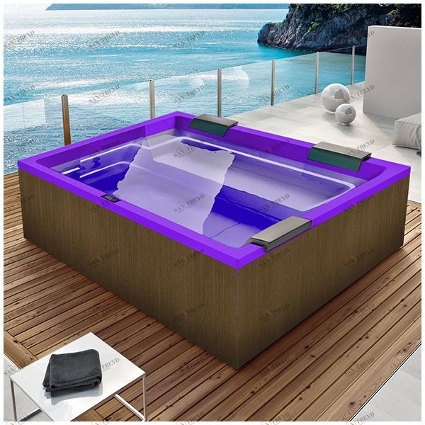 Бассейн Gruppo Treesse Rest SPA-V192H-PL-F прямоугольный spa с гидромассажем и нагревателем встроенный фиолетовый SPAV192HPLF