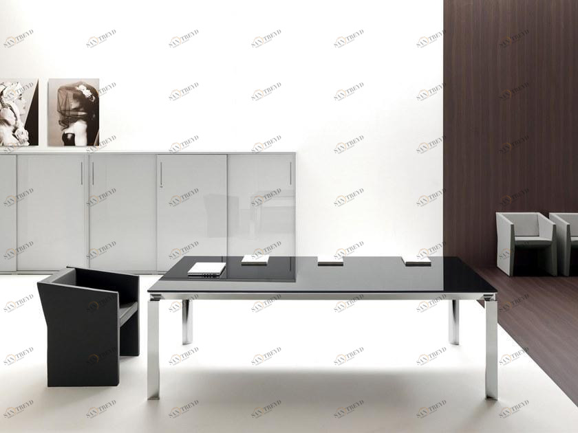 Martex Стол для совещаний прямоугольный стеклянный Han sun-id-1424627