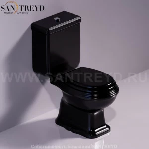 AR821NERO Компакт унитаз с бачком Черный Simas Arcade Италия