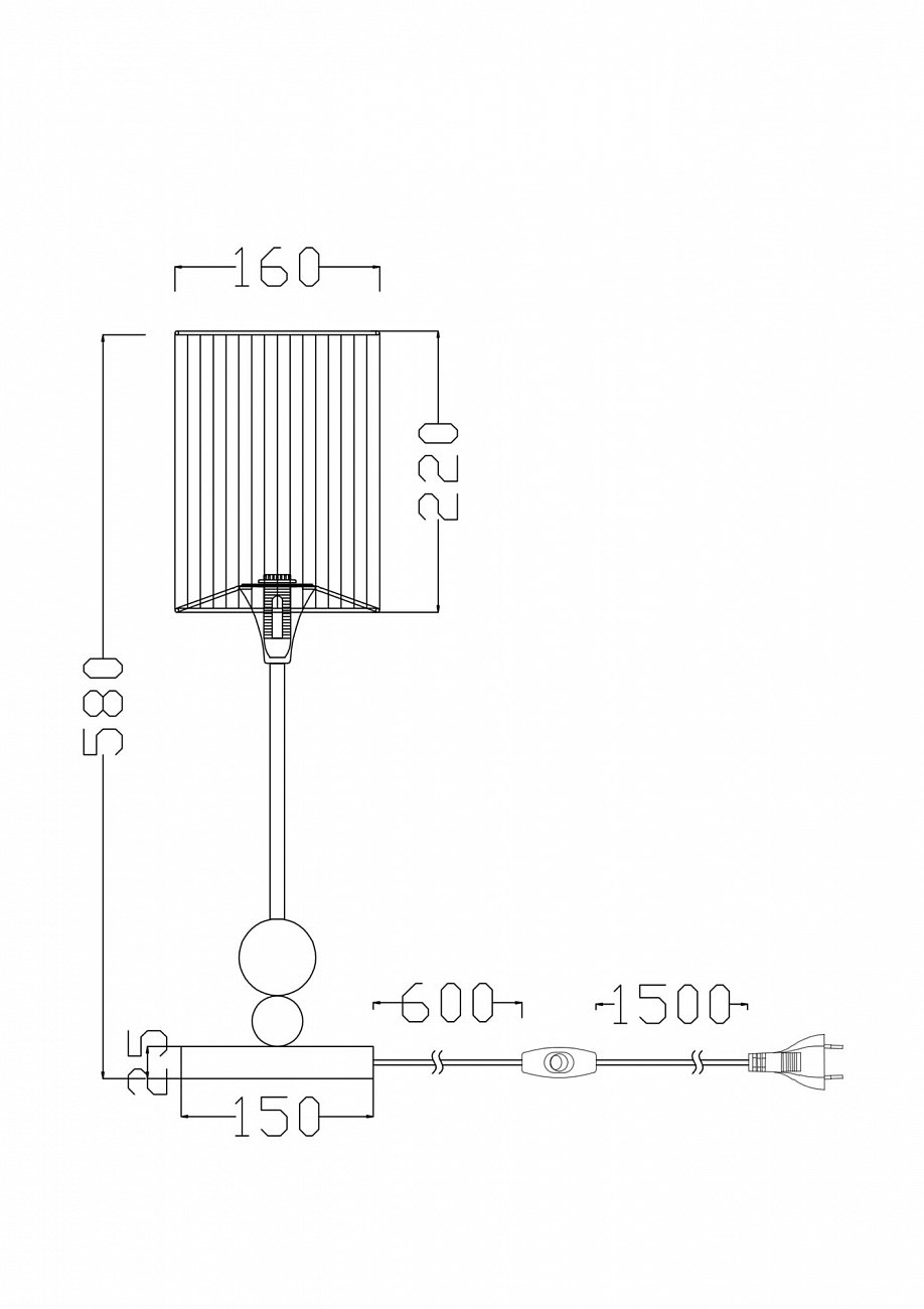 Лампа настольная хром Lauren FR5093TL-01CH FREYA MODERN 00-3957283 Хром - Вид №3