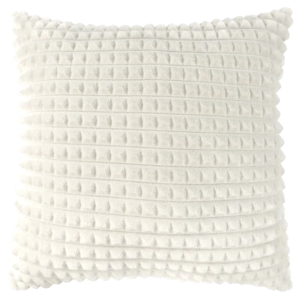 Подушка Плюш 40x40 см цвет бело-серый 89112391 STLM-2205641 LINEN WAY 