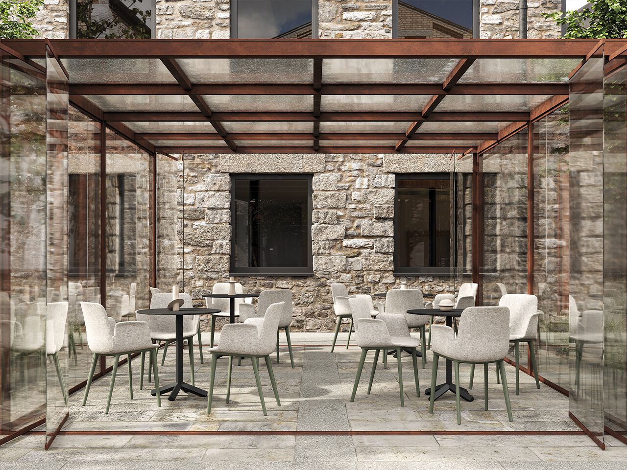 Тканевый стул FREZZA цветок лотоса Upholstered ARCH-00116700 - Вид №2