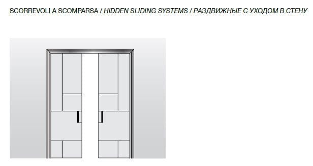 Раздвижные двери из кожи и стекла Longhi Aluminiun Chic-Doors ARCH-00061555 - Вид №12