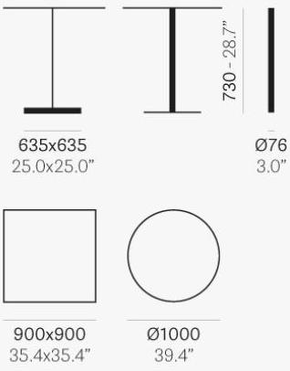 Pedrali Квадратный стол для договора Easy 4761 - Вид №1