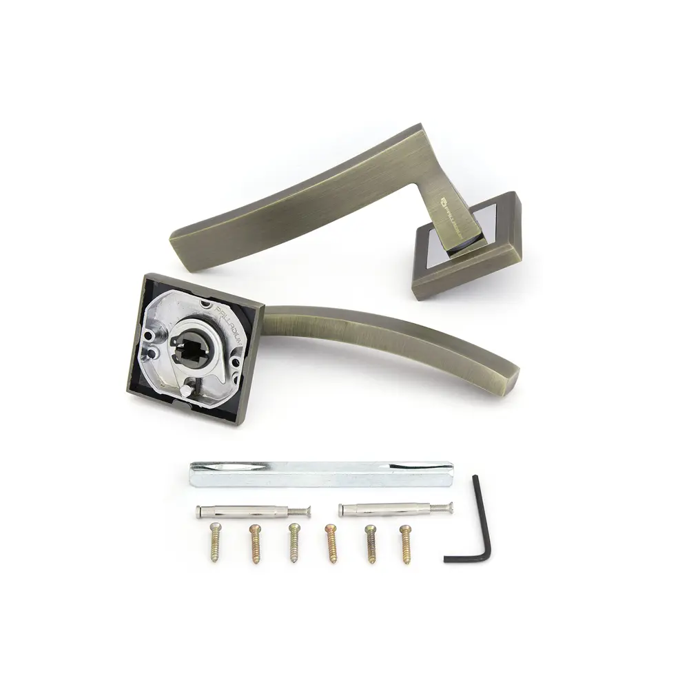 Дверная ручка Palladium Tesoro, без запирания, комплект, цвет кофе STLM-2132745 - Вид №1