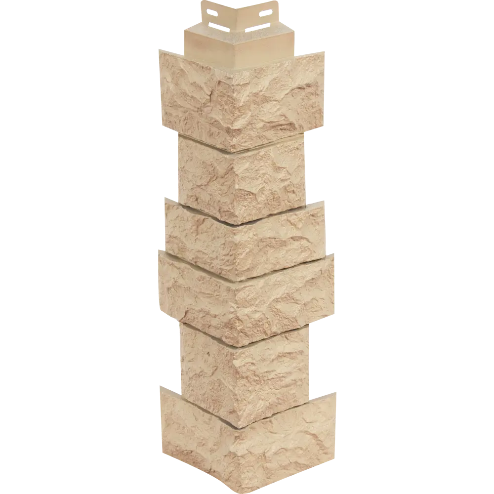 FINEBER Наружный угол «Дикий камень» терракотовый для фасадных панелей 14380315 STLM-1019520