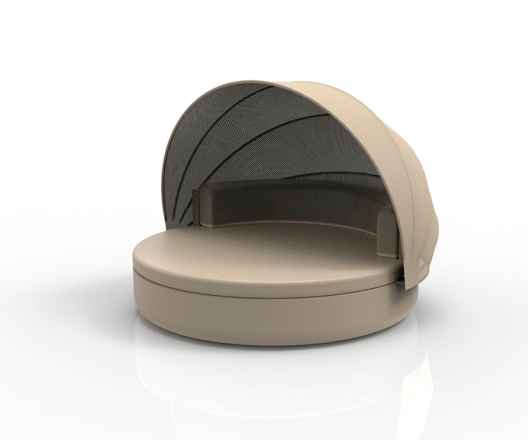 088228 Кровать Ulm c фиксированной спинкой и складным навесом Vondom Vela - Вид №10