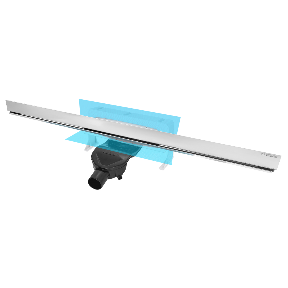 090157 Желоб водосток WALL 1000 пристенный  Berges WALL