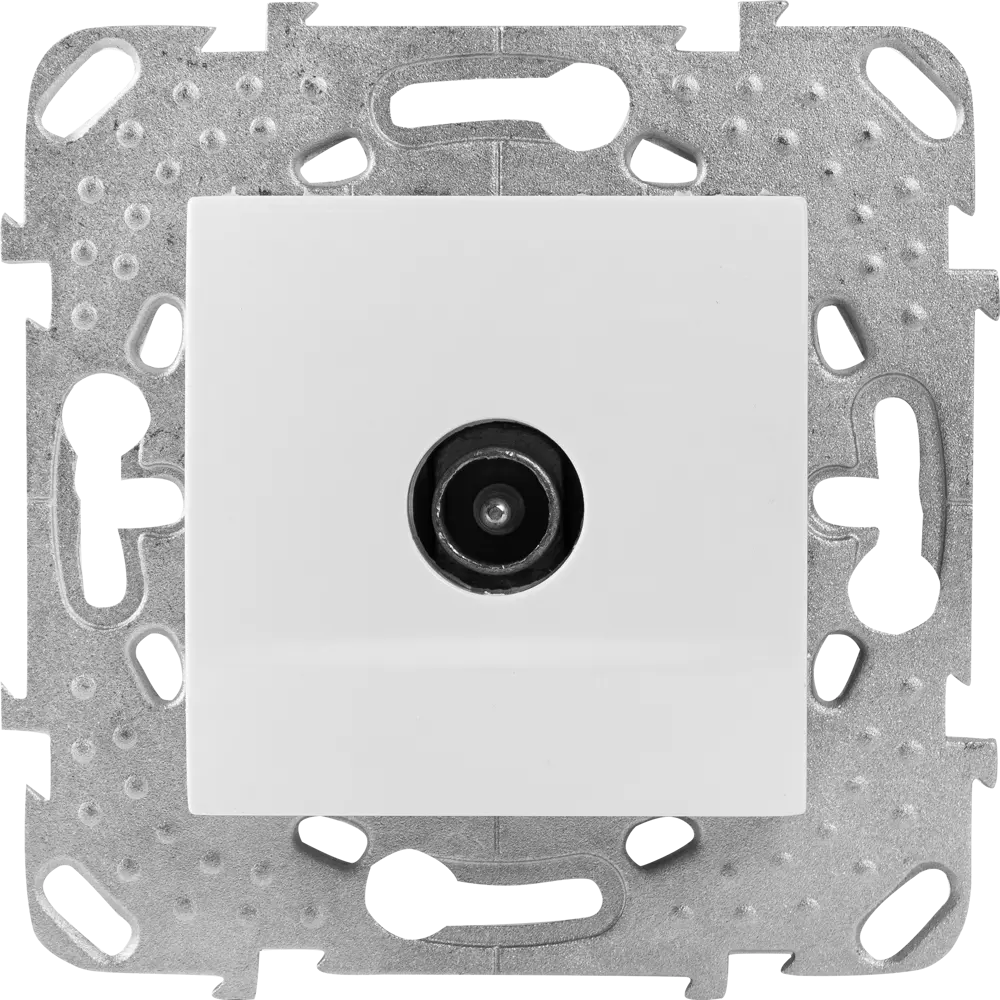 ТВ-розетка оконечная встраиваемая Systeme Electric Unica шлейф, цвет белый STLM-2078604