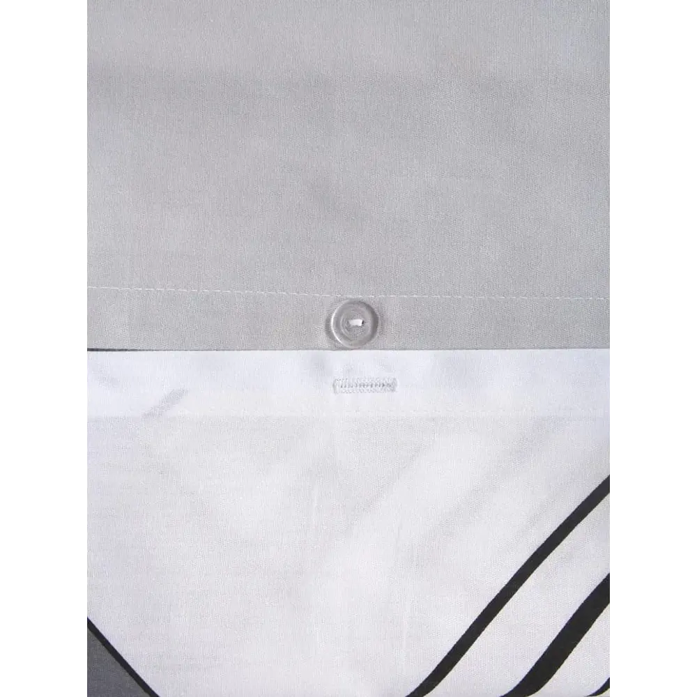 Комплект постельного белья Pencil сатин черно-белый Santreyd STLM-2142538 - Вид №3