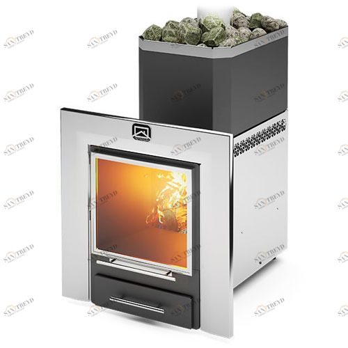 Печь для бани Теплодар Русь Панорама 12 ЛНЗП (профи) 263