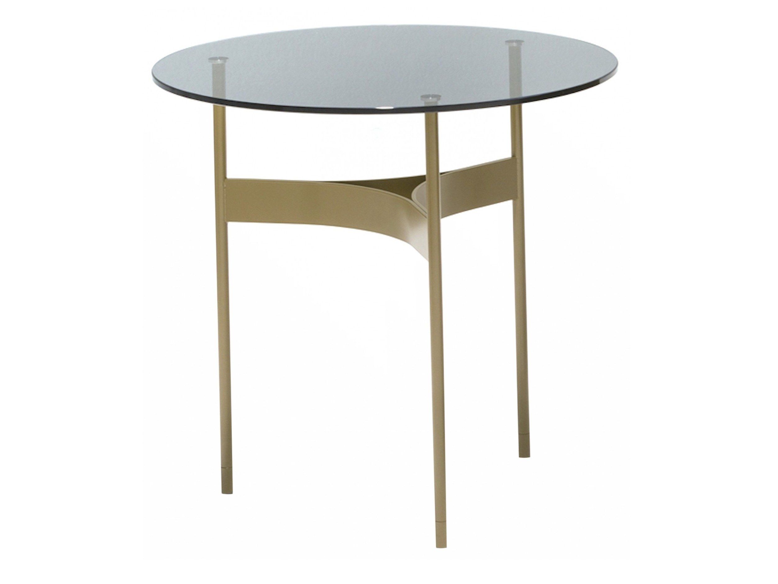 Круглый стол из стали и хрусталя MOROSO Yumi ARCH-00097730