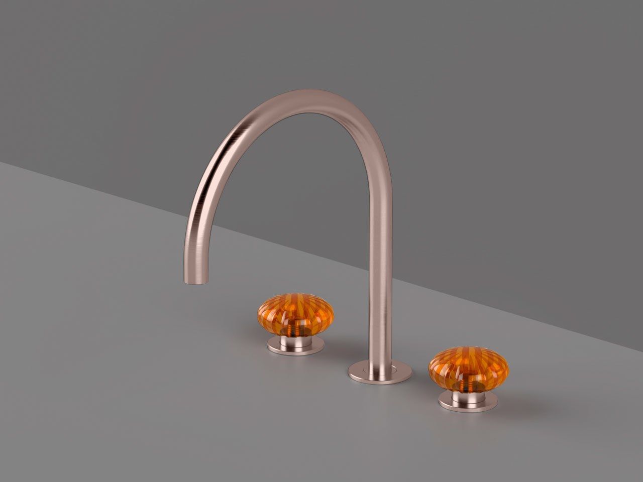 Смеситель для раковины с 3 отверстиями из нержавеющей стали без слива Radomonte Dorin ARCH-00107570 - Вид №11