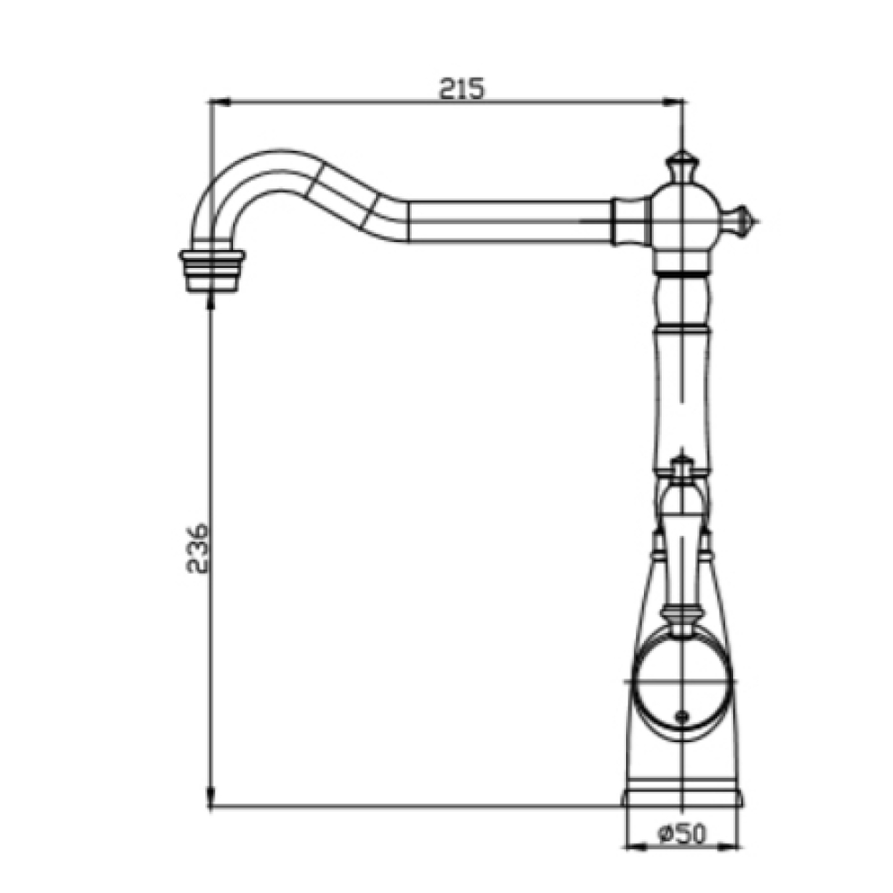 Кухонные смесители Visconti SSL-7517-AB SEAMAN  - Вид №1